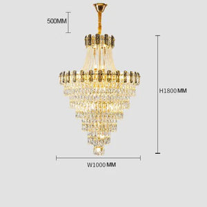 Contemporary crystal chandelier for elegant interiors