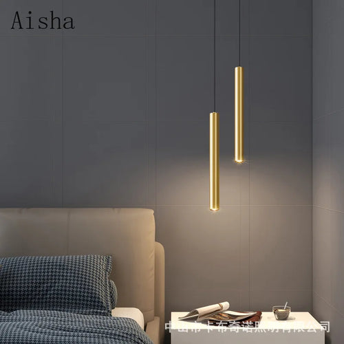 Minimalist copper pendant light for elegant interior decor - vue 2 sur 12