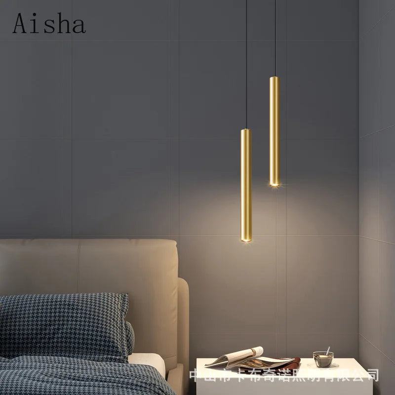 Minimalist copper pendant light for elegant interior decor