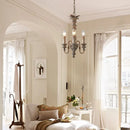 Solid wood rustic nordic style American chandelier