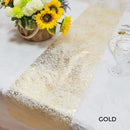 Rose gold glitter table runner party