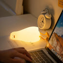 Rechargeable silicone duck night light USB dimmable birthday gift
