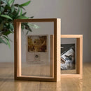 Wooden photo frames for pressed flowers and herbarium