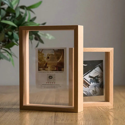 Wooden photo frames for pressed flowers and herbarium - vue 2 sur 8