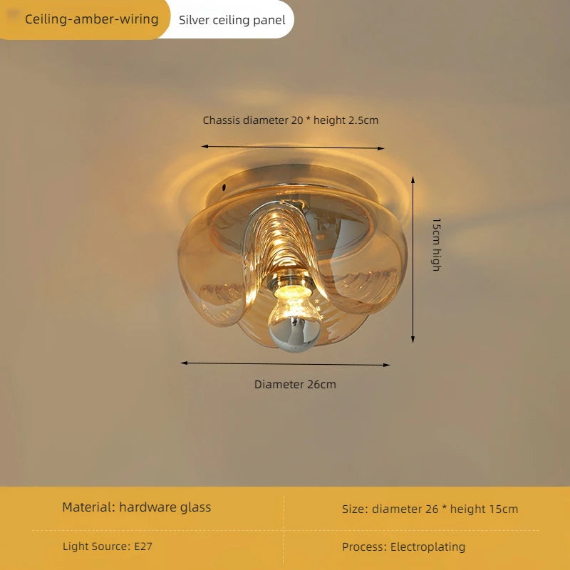 Modern glass wall light for interior decoration and lighting - vue 9 sur 11