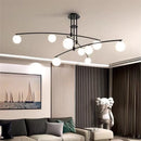 Minimalist glass chandelier in Nordic style for interior decoration