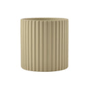 ceramic flower pot vertical lines for indoor plants