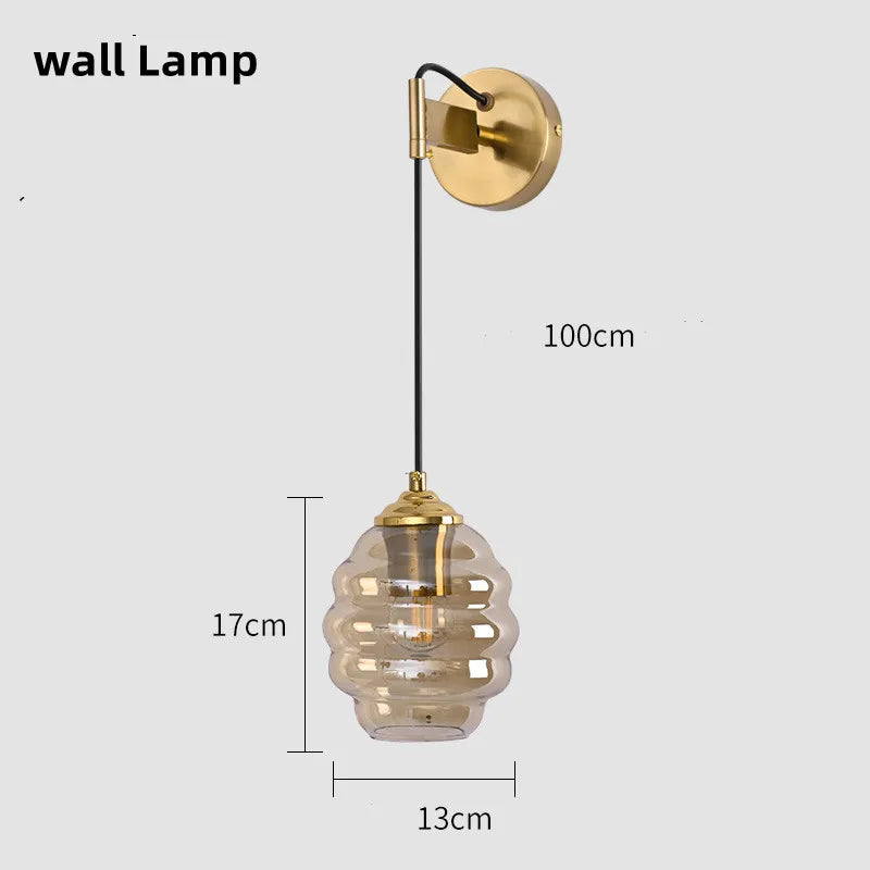 Modern stained glass pendant light for interior decoration - vue 16 sur 24