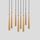 Dimmable anti-glare LED pendant light long tube