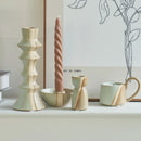 Nordic ceramic candle holder for decoration and weddings