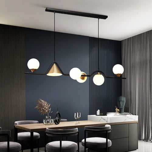 Modern minimalist pendant light for bar and counter - vue 5 sur 9