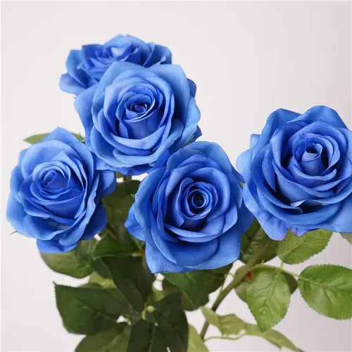 Realistic artificial rose branch for elegant decoration - vue 2 sur 5