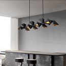 Modern decorative black metal designer chandelier for indoor use