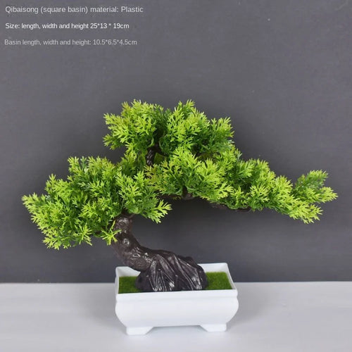 Artificial bonsai plant in plastic for interior decoration - vue 21 sur 41