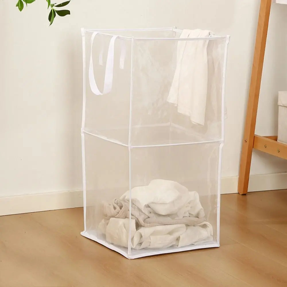 large capacity foldable laundry basket with handles