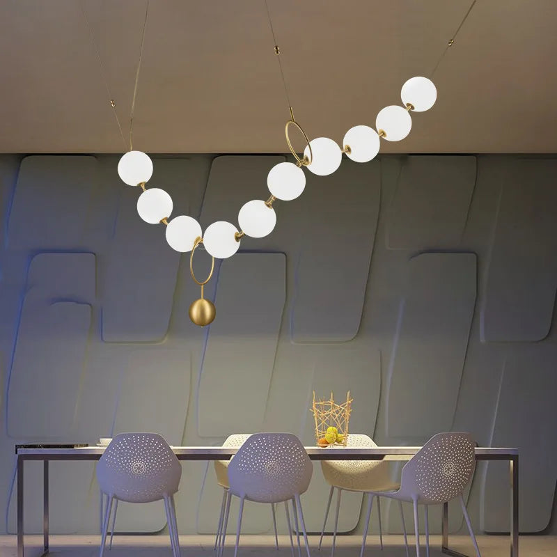 Nordic acrylic LED chandelier for home decor