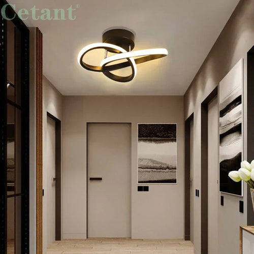 Modern LED ceiling light for hallway, stairway, entrance, hotel and home décor - vue 3 sur 10