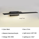 Modern waterproof LED wall light for mirror, rotatable and bright