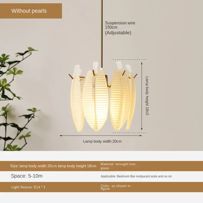 Lightweight crystal glass chandelier for modern lighting - vue 23 sur 30