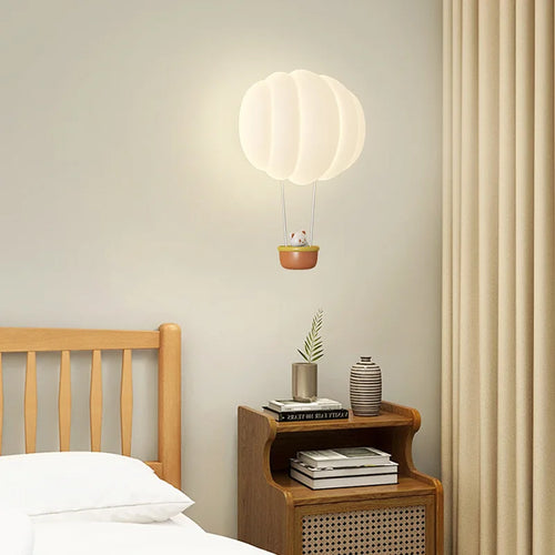 Romantic hot air balloon wall lamp indoor decorative light - vue 5 sur 8