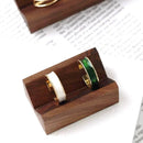 vintage wooden ring display for jewelry