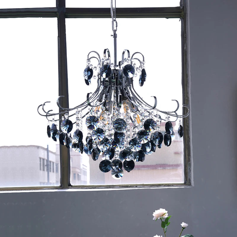 Luxury crystal pendant chandelier for duplex