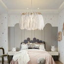 Modern feather wall light warm and romantic creative