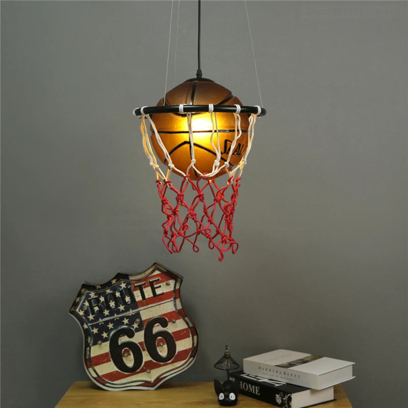 Modern basketball LED pendant light
