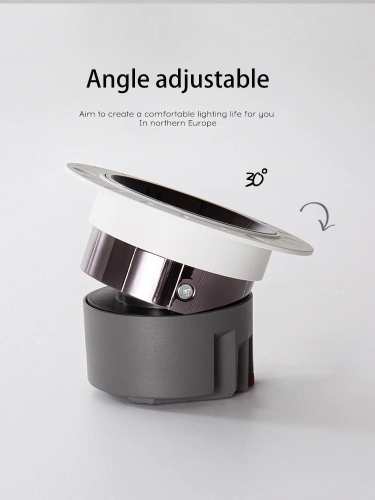 Integrated LED spotlight tuya zigbee adjustable borderless - vue 3 sur 7