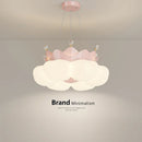 Romantic cloud-shaped ceiling light for children's room