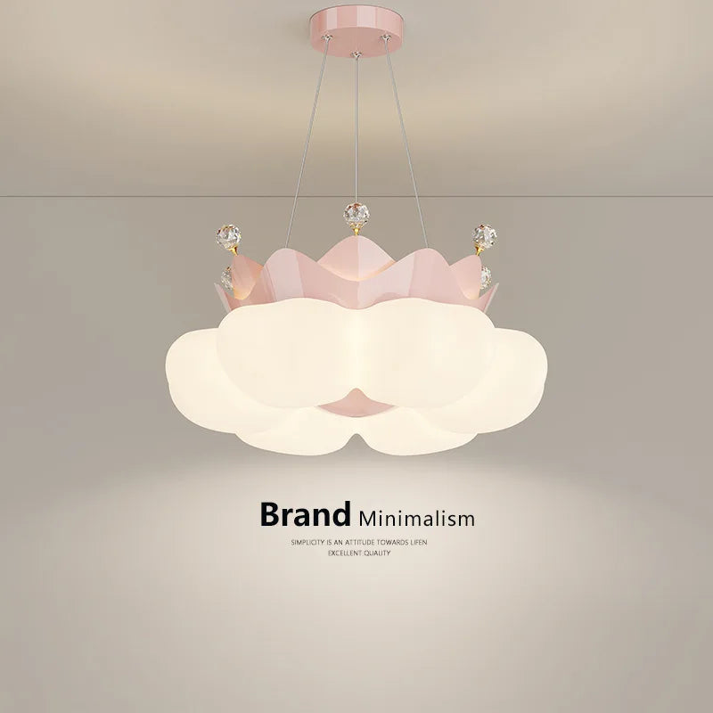 Romantic cloud-shaped ceiling light for children's room - vue 6 sur 12