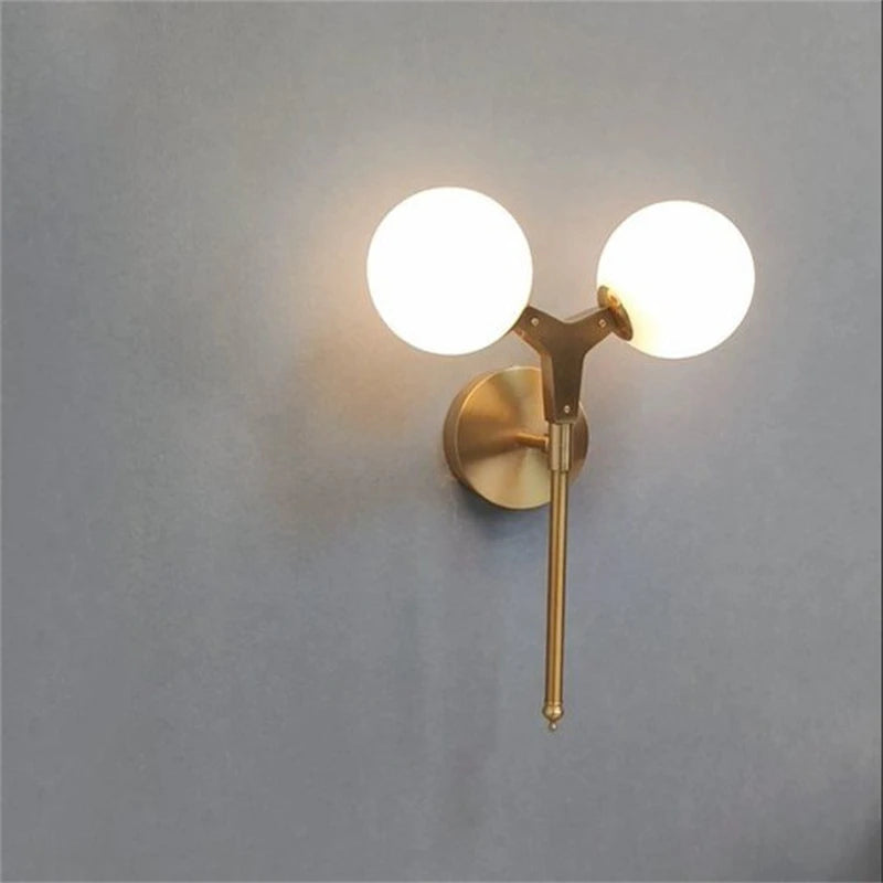 Nordic double head wall light modern design