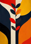 Abstract wall painting for modern aesthetic decoration