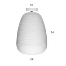 Modern Japanese style glass LED pendant light for elegant interiors