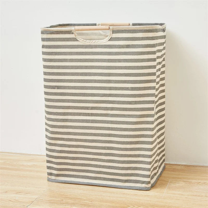 foldable storage basket for dirty laundry with handle - vue 10 sur 12