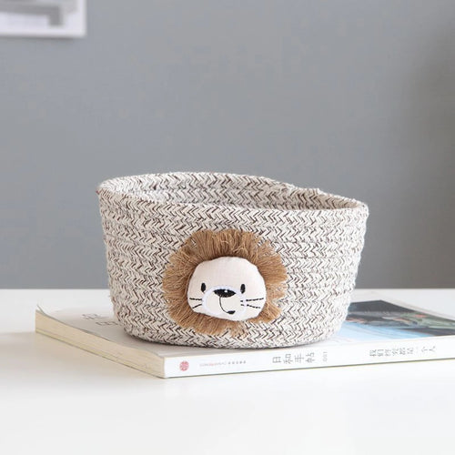 cute animal shaped storage basket for kids - vue 8 sur 8
