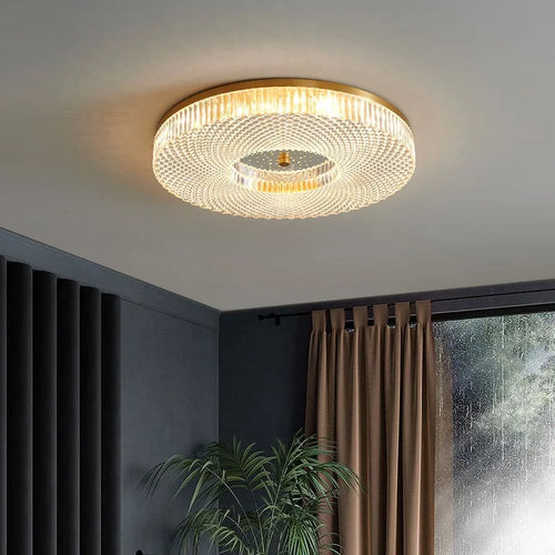 Modern LED ceiling light with creative acrylic design for indoor use - vue 3 sur 10