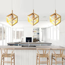 Modern solid wood pendant light for indoor lighting