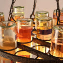 Vintage glass wine bottle E27 LED pendant light for bar, cafe, restaurant