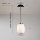 Minimalist Japanese artistic creative glass LED chandelier