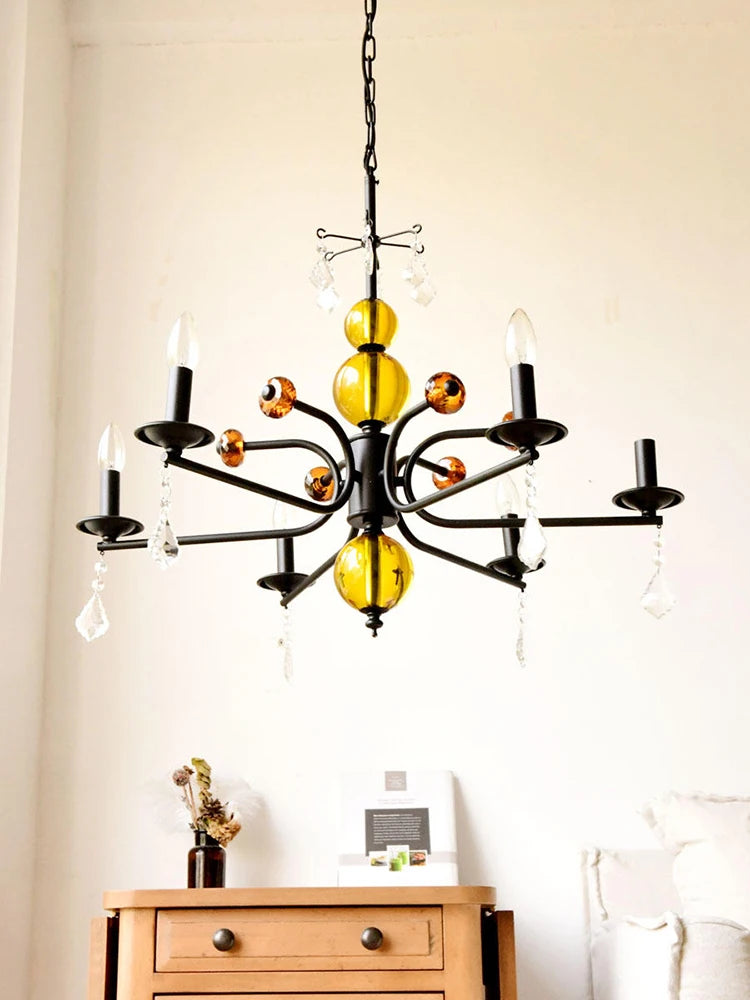 Vintage crystal LED chandelier for interior decoration