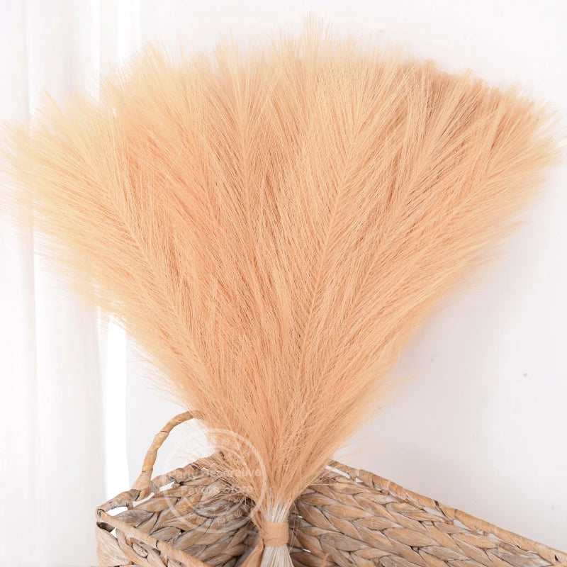 Set of artificial pampas grass bouquets for indoor decoration - vue 8 sur 15