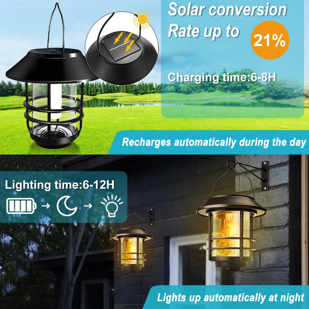 Outdoor solar lights for decorative garden lighting