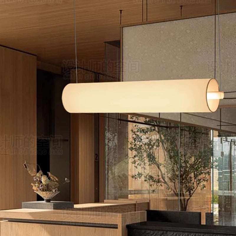 Modern cylinder design LED chandelier