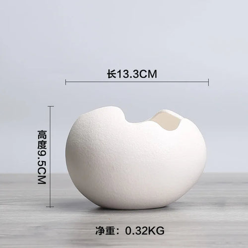 retro ceramic hydroponic flower pot for succulent plants - vue 6 sur 9