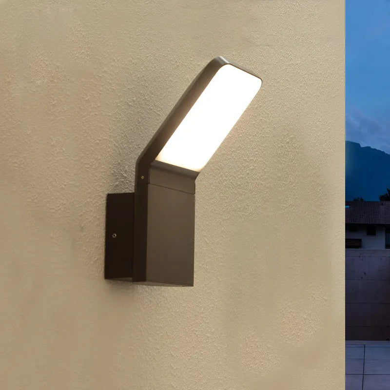 Outdoor LED wall light for stairs, entrance, balcony, house, garden and porch – waterproof door lamp