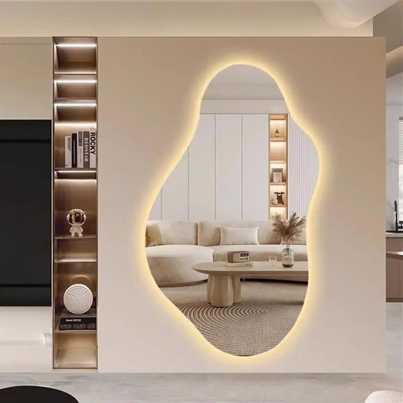 Luxurious style smart LED illuminated wall mirror