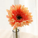 Set of artificial gerbera flower heads for indoor and outdoor decoration