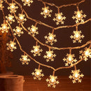 Snowflake LED light garland for Christmas decoration