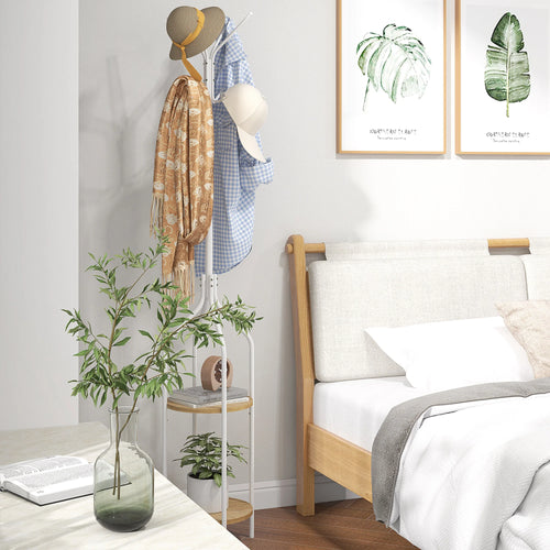 modern and practical two-tier tree-shaped designer shelf - vue 4 sur 7